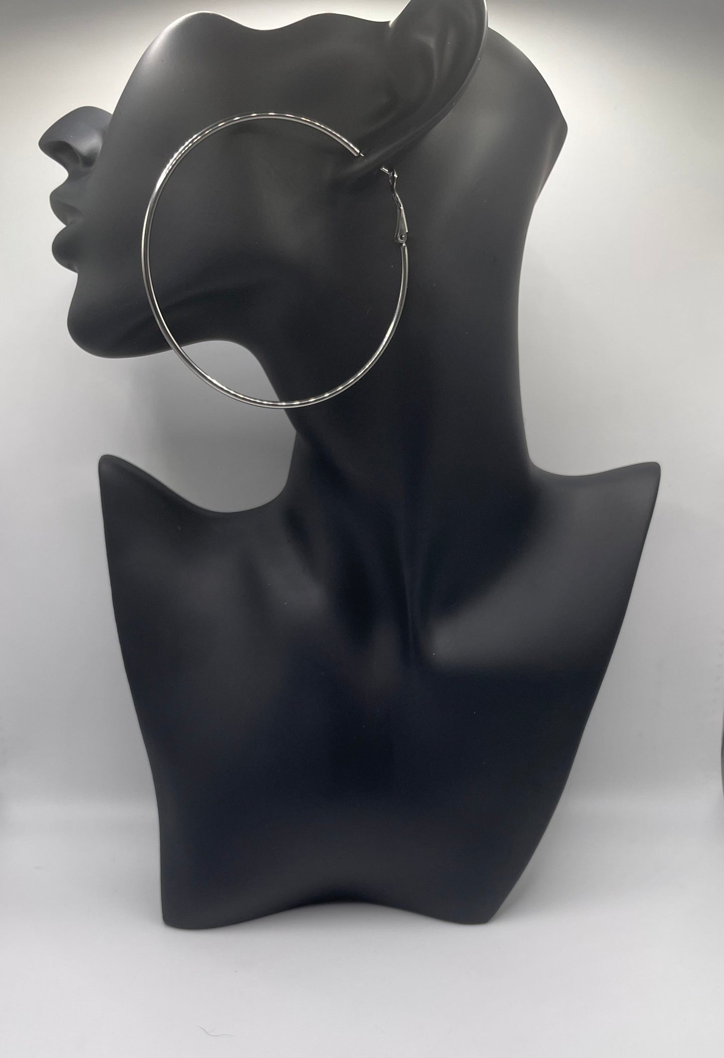 Bold Platinum Hoops